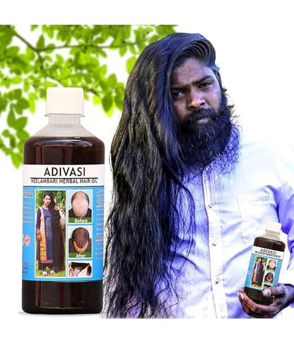 Adivasi hair oil original 250 ml, Original Aadivashi Hair Growth Oil 250 ML Ayurvedic Adiwasi Herbal Kesh tel with Natural Rosemary essential &amp; Biotin for Control Hairfall anti-dandruff Adiwasi Hair Oil Original Pack of 1 II Herbal Hair Oil