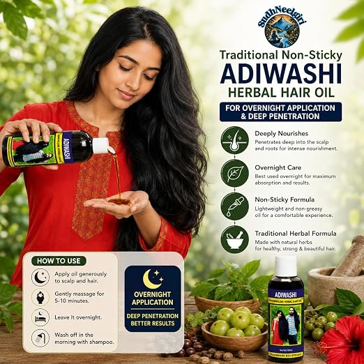 Adivasi hair oil original 250 ml, Original Aadivashi Hair Growth Oil 250 ML Ayurvedic Adiwasi Herbal Kesh tel with Natural Rosemary essential &amp; Biotin for Control Hairfall anti-dandruff Adiwasi Hair Oil Original Pack of 1 II Herbal Hair Oil