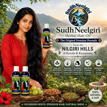 Adivasi hair oil original 250 ml, Original Aadivashi Hair Growth Oil 250 ML Ayurvedic Adiwasi Herbal Kesh tel with Natural Rosemary essential &amp; Biotin for Control Hairfall anti-dandruff Adiwasi Hair Oil Original Pack of 1 II Herbal Hair Oil