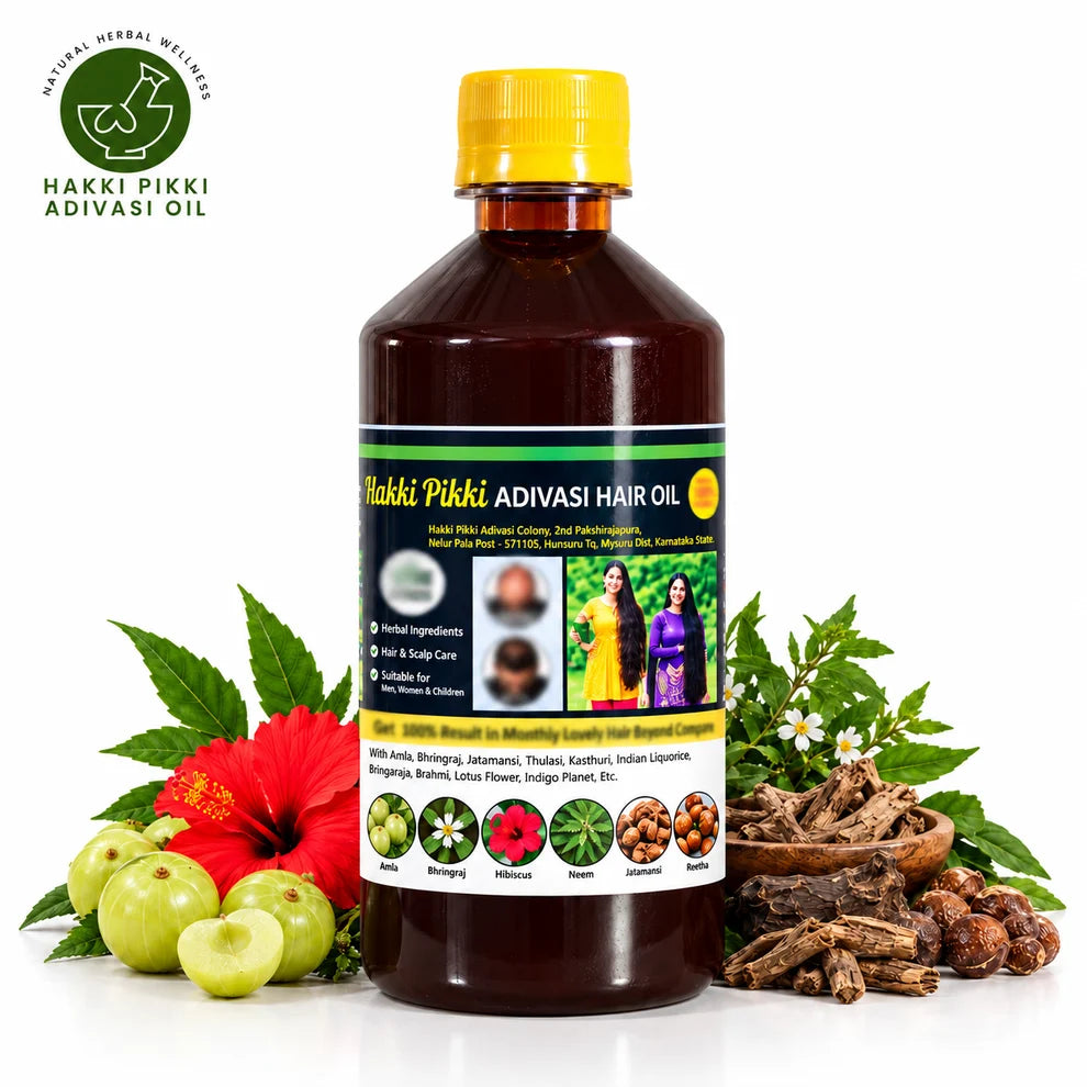 Hakki Pikki Adivasi Herbal Hair Oil