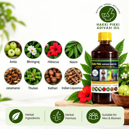 Hakki Pikki Adivasi Herbal Hair Oil